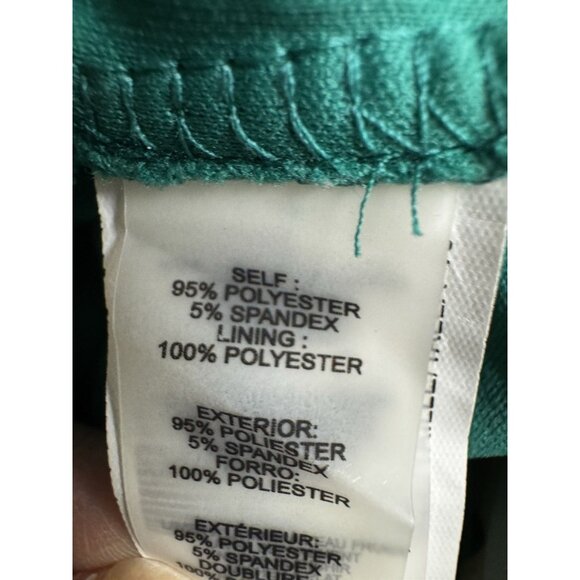 Guess Floral Halter Bodycon Dress Tulip Hem Green Size 10 - Picture 5 of 5